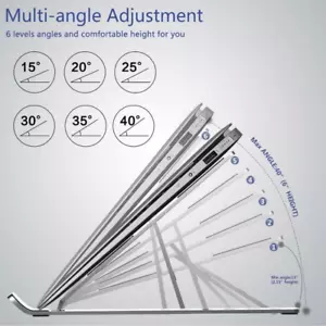 Verstellbar Faltbar Laptop Ständer Halterung Aluminium Notebook Unterstützung
