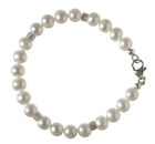 Süsswasser-Perlen Armband 925 Silber Perlenarmband Z256