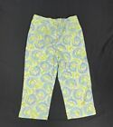 Lilly Pulitzer Girl Green Ell Print Pants Size 6