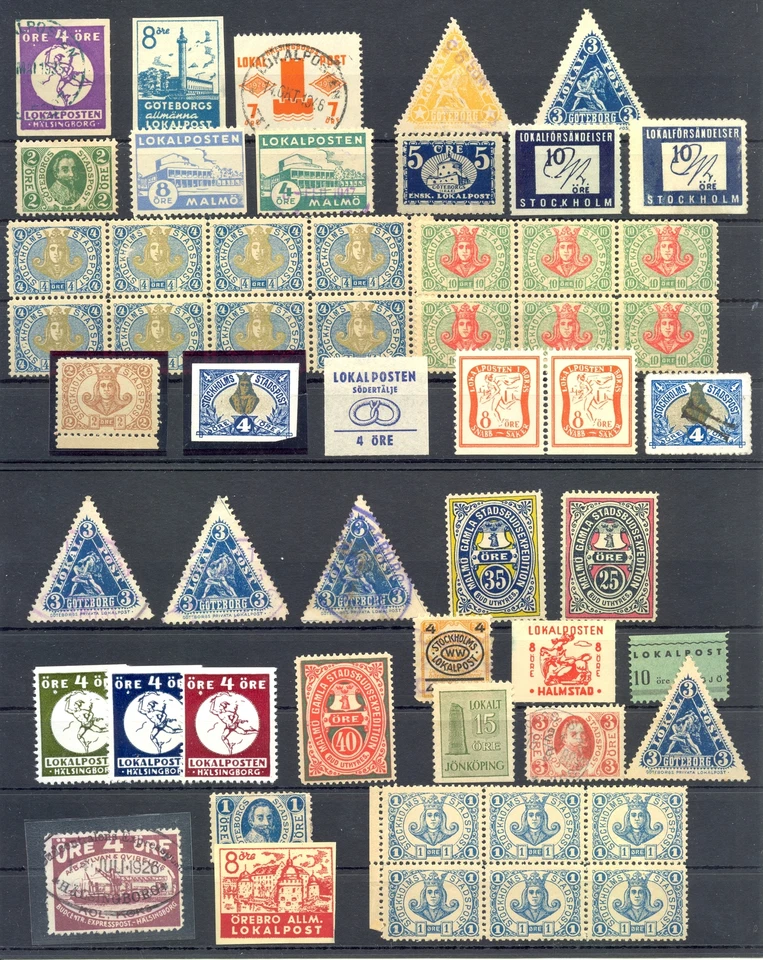 SWEDEN -LOCAL-BYPOST 55 ST. MOST (*)/0- F/VF @6 - Image 1 of 1