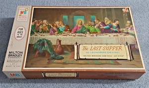 Vintage 1965 Milton Bradley The Last Supper Puzzle #4557 1000 pc. - Da Vinci NIB - Picture 1 of 3