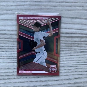 2023 Panini Elite Extra Edition Pink Noble Meyer No.51 Miami Marlins | NM - Picture 1 of 10