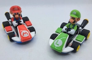 Pull & Speed Mario Kart Cars Nintendo 2 X Pull Back (Mario/Luigi) Buen Estado - Imagen 1 de 9