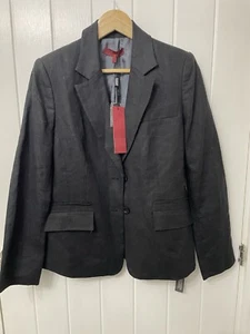 Designer black Linen Blazer - Picture 1 of 4