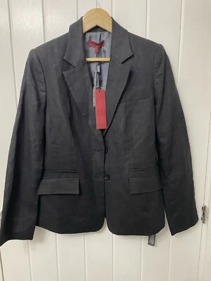 Designer black Linen Blazer - Image 1 of 4