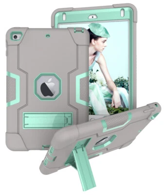 Shockproof Heavy Duty Hard Case Stand Cover for iPad 9th Gen Air Mini 1 2 3 4 5 - Image 1 of 4