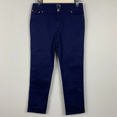 Polo Ralph Lauren Girls Pants Size 16 Blue Pink Horse - Image 1 of 4