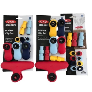 New OXO Good Grips Kitchen Clips Bag Clips Red Blue Yellow - 28 - Picture 1 of 1