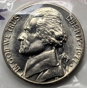 1977 D Jefferson Nickel - (FS) Mint State - In US Mint Cello - Gorgeous - Picture 1 of 2