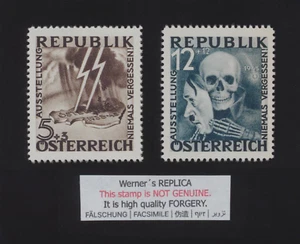 FAUX - RÉPLIQUE de Werner d'Autriche 1946 antifasc. - Photo 1/1