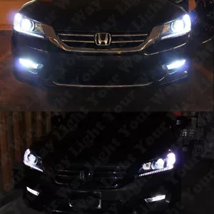 8x Luz baja alta faro raya aparcamiento luz de niebla bombillas LED 2013-2015 Accord - Imagen 1 de 9
