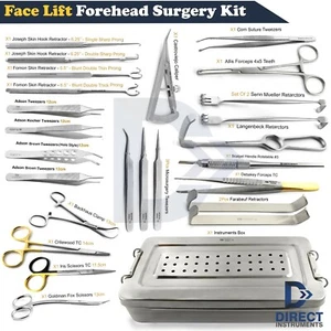Set Of 26 Skin Hook Retractors Face Lift Forehead Surgery Instruments - Picture 1 of 1