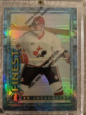 1994-95 Topps Finest Rookie RC #149 Ed Jovanovski Refractor With Peel