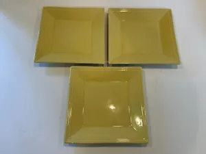WILLIAMS-SONOMA Hudson Yellow Salad Plates- Set of 3 - Picture 1 of 5