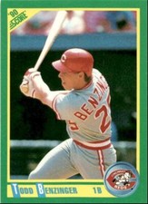 1990 Score Todd Benzinger Cincinnati Reds #65