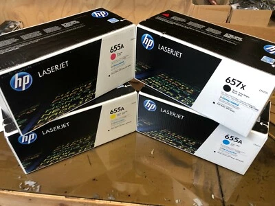 HP 655A 657X CF470X CF451A CF452A CF453A RETAIL BOXES Brand New And Genuine HP - Image 1 of 3