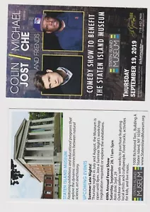 Colin Jost / Michael Che Promo postcard for Benefit Comedy Show 2019 NYC - Picture 1 of 1