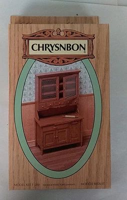 Kit de armário de cozinha miniatura de crisnbono para casa de bonecas escala 1:12 - Imagem 1 de 4