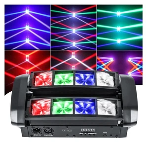 Head DJ Lights Sound Activated DMX512 4 Modes for Party Events - Picture 1 of 7
