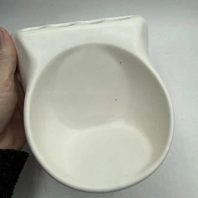 De colección NOS Porcelana Baño Jabonera Soporte Redondo Mate Blanco Error Pc Foto 1 de 4