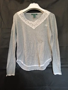 Lauren Ralph Lauren ladies pullover sweater size small Grey - Picture 1 of 9