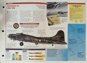 B-17F "Mujer Rápida", Hoja de Perfil de Avión del Mundo - Imagen 1 de 3
