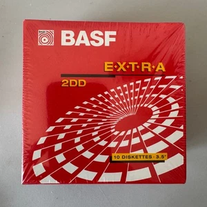 10x BASF Floppy Disks 2DD 3.5" Extra Double Sided Density Diskettes - NEW - Bild 1 von 3