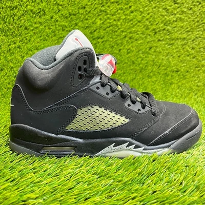 Nike Air Jordan 5 Retro Niños Talla 5.5Y Negro Atlético Zapatos de Baloncesto Tenis Foto 1 de 4