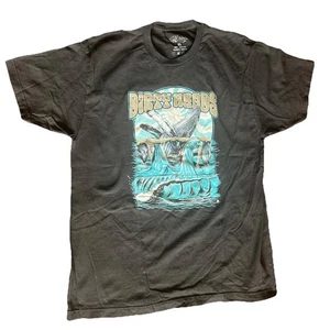 T-Shirt Herren XL schwarz Dirty Heads Grafik Wale Damen Ozean Wellen Baumwolle - Bild 1 von 4