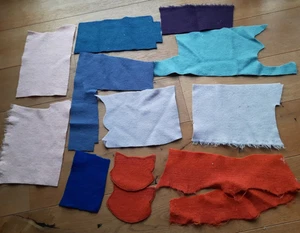 Reste Paket Walk Stoffe Walkoden Wollwalk 100% Wolle Stoff Stoffreste Nähen Diy - Bild 1 von 7