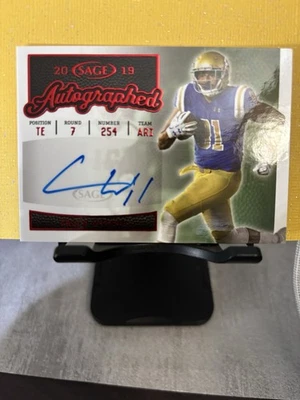 2019 Sage Autographed Caleb Wilson Red #SA45 - Image 1 of 4