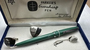 1967 Parker USA Eversharp Ballpoint Pen Canada Centennial Design Stacy Jewelery - Picture 1 of 4