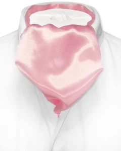 Biagio ASCOT Solid LIGHT PINK Color Cravat Mens Neck Tie - Picture 1 of 2