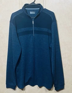 Maglione leggero Bolle Performance uomo 1/4 zip blu taglia large - Foto 1 di 6