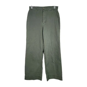 Old Navy Damenhose weites Bein Größe 8 Tall hoher Bund alpin tundra grün 31 x 29  - Bild 1 von 5