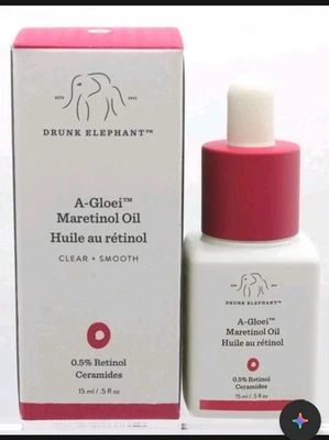 Drunk Elephant A-Gloei Maretinol Oil 0.5% Retinol Ceramides 15ml Free Shipping - Image 1 of 4