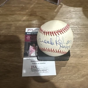 Brooks Robinson HOF Logo Signed Baseball JSA Inscribed HOF 1983 - Picture 1 of 2
