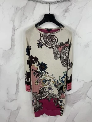 Vestido ajustado Etro Paisley padrão seda + cashmere mescla 40 - Imagem 1 de 4