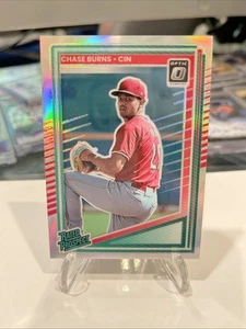 2025 Panini Donruss Optic Baseball Chase Burns Rated Prospect SILVER 🔥 Reds - Picture 1 of 4