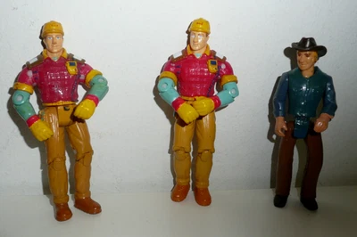 FIGURAS DE ACCIÓN VINTAGE TONKA 476 VAQUERO Y 2 CONDUCTOR DE GRÚA Foto 1 de 3