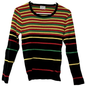 Vintage 100% Arylic Striped Sweater JC Penney Size Small, 1970s - Picture 1 of 5