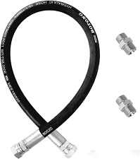 [2023 Upgraded] 40" X 3/4" Universal Compressor Jumper Hose - Two 3/4" Adapters,