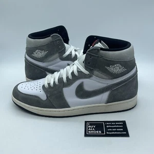 Size 12 - Air Jordan 1 Retro OG High Washed Black Suede Leather (DZ5485-051) - Picture 1 of 7