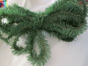 Artitficial Fake Green Pine Garland, Small 1 1/2" W x 24 Ft. Long, New - Picture 1 of 5