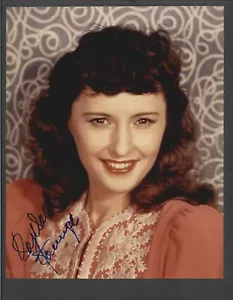 Barbara Stanwyck - signiertes Autogramm Farbe 8x10 Foto - doppelte Entschädigung - Bild 1 von 2