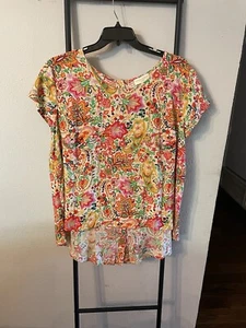 NWT Cynthia Rowley Women Colorful Floral/Paisley Blouse Size 2X - Picture 1 of 5