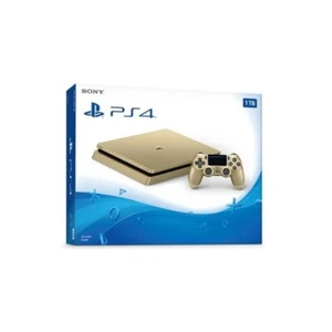 Sony PlayStation 4 Slim 1TB Gold Console Gaming System 2 Controllers and 7 Games - Picture 1 of 13