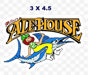 MILLER ALE HOUSE BEER DECAL LAMINATED  - Picture 1 of 2