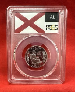 2003 s Silver Proof Alabama Statehood Quarter PCGS PR 69 DCAM (flag label) - Picture 1 of 4