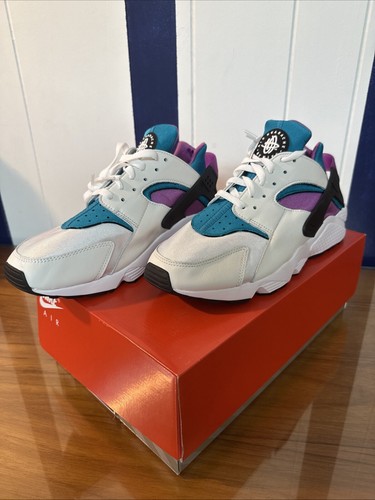 Scarpe Nike Air Huarache bianche acquatone magenta da uomo taglia 12 DD1068 103